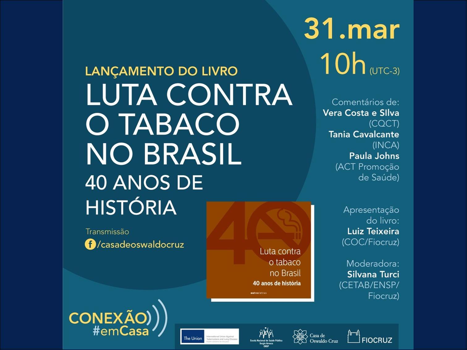 Lançamento do livro "Luta Contra o Tabaco no Brasil".