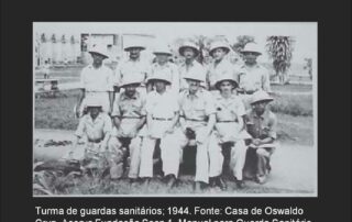 Turma de guardas sanitários; 1944. Fonte: Casa de Oswaldo Cruz, Acervo Fundação Sesp 1. Manual para Guarda Sanitário.