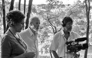 Filmes sobre a Amazônia brasileira: Stella Oswaldo Cruz Penido, Adrian Cowell e o cinegrafista Vicente Rios em Belo Horizonte, 2009. Foto: COC/FIOCRUZ